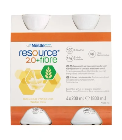 Resource 2.0 + Fibre Vanille – 4 x 200 ml