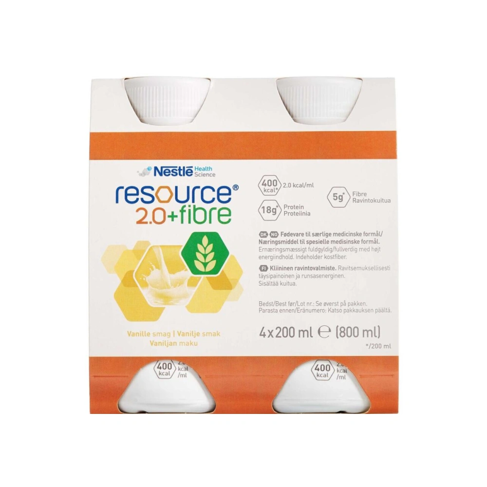 Resource 2.0 + Fibre Vanille – 4 x 200 ml