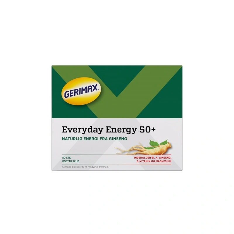 Gerimax Daglig Energi 50+ – 80 stk