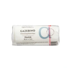 Apotekets Elastisk Gazebind 8 cm x 4 m – 1 stk