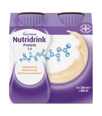 Nutridrink 2.0 Kcal Abrikos – 4 x 200 ml