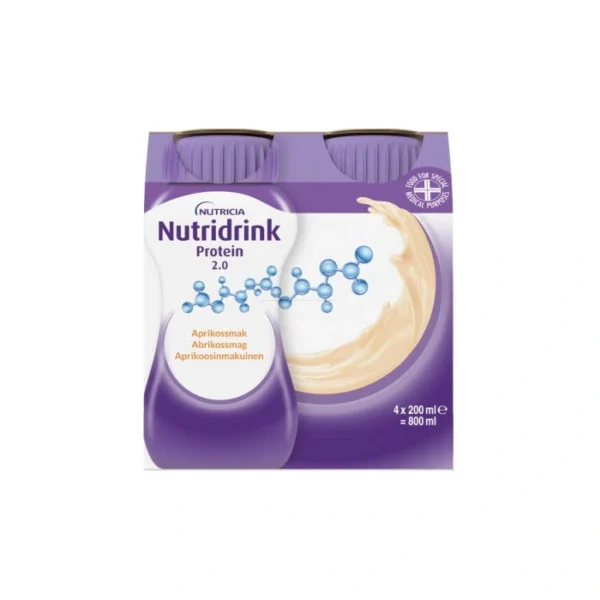 Nutridrink 2.0 Kcal Abrikos – 4 x 200 ml