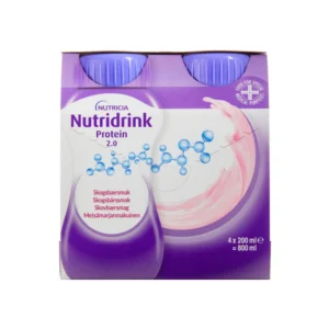 Nutridrink 2.0 Kcal Skovbær – 4 x 200 ml
