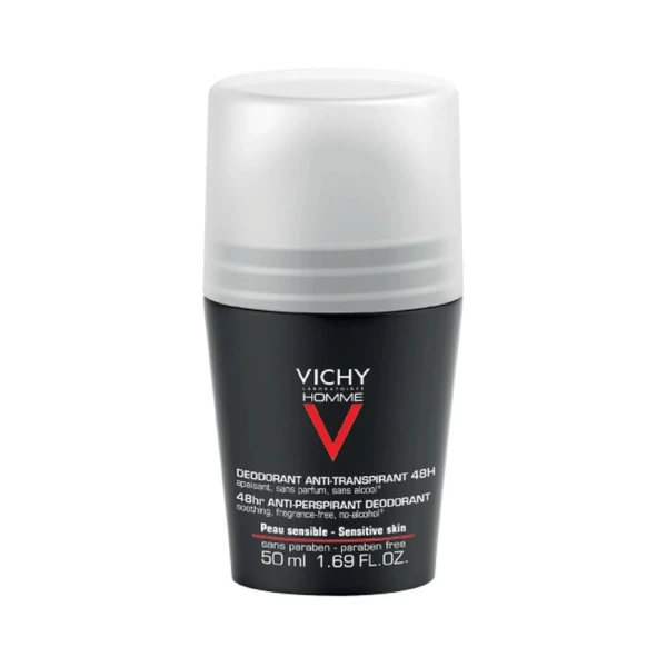 Vichy Homme Antiperspirant Deodorant Roll-On 48T – 50 ml