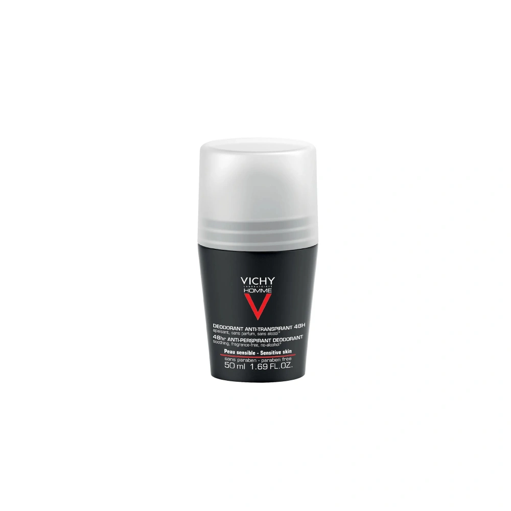 Vichy Homme Antiperspirant Deodorant Roll-On 48T - 50 ml