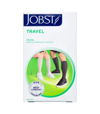 Jobst Travel Sort Kompresionsknæstrømpe Str. XL – 1 par