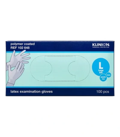 Klinion Protection Latexhandsker Pudderfri Str. L – 100 stk