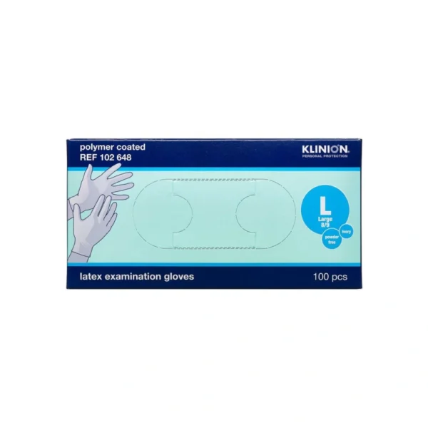 Klinion Protection Latexhandsker Pudderfri Str. L – 100 stk