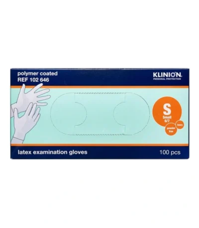 Klinion Protection Latexhandsker Pudderfri Str. S – 100 stk