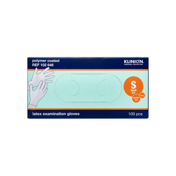Klinion Protection Latexhandsker Pudderfri Str. S – 100 stk