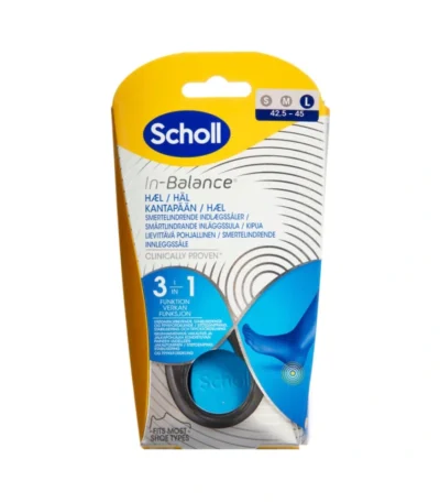 Scholl In-balance Sål Hæl Str. L – 2 stk