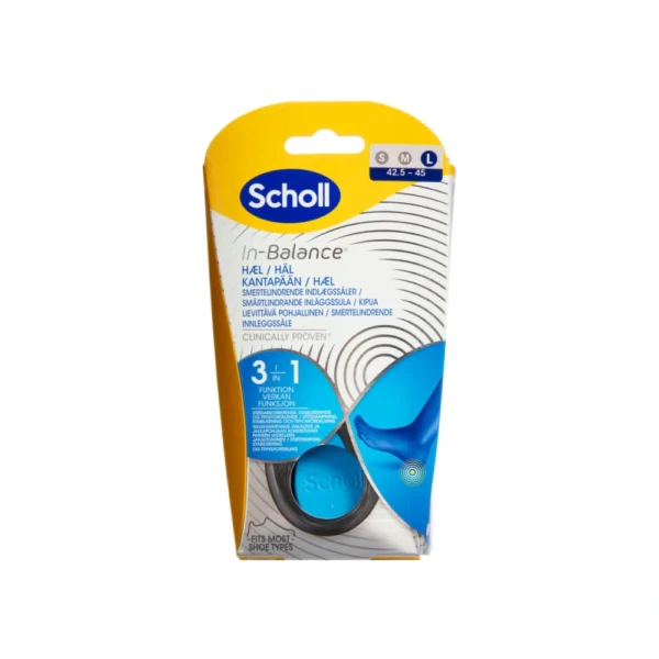 Scholl In-balance Sål Hæl Str. L – 2 stk