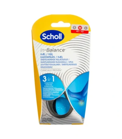 Scholl In-balance Sål Hæl Str. M – 2 stk