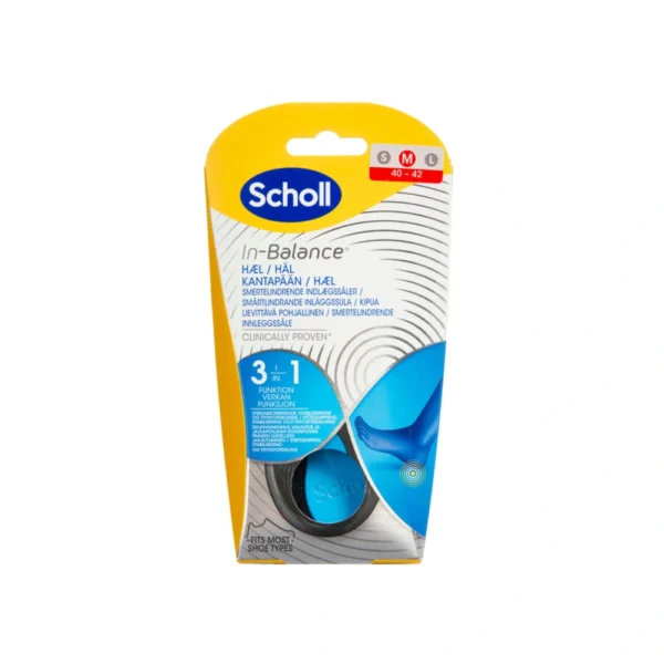 Scholl In-balance Sål Hæl Str. M – 2 stk