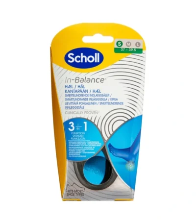 Scholl In-balance Sål Hæl Str. S – 2 stk