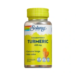 Solaray Fermenteret Turmeric – 100 stk