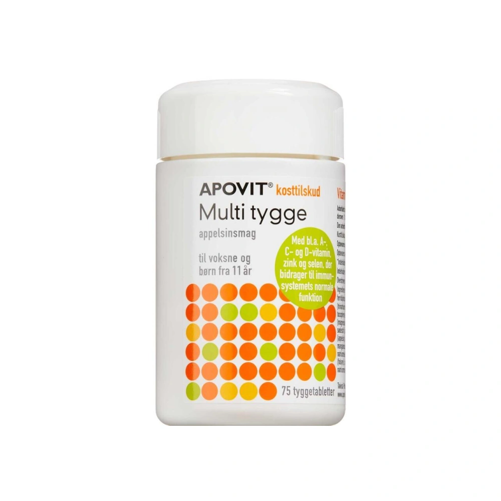 APOVIT Multi Tygge Appelsinsmag - 75 stk