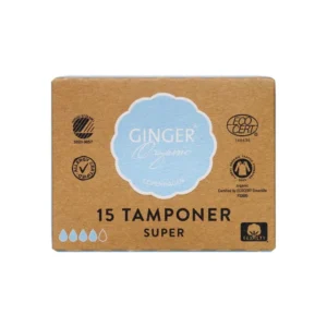 GingerOrganic Tampon Super – 15 stk