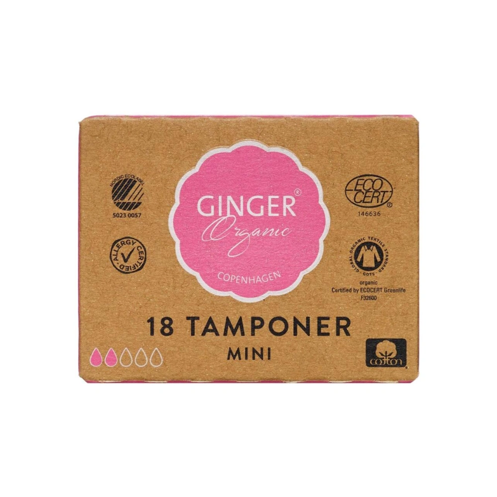 GingerOrganic Tampon Mini - 18 stk