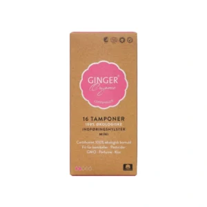 GingerOrganic Tampon med indføringshylster Mini – 16 stk