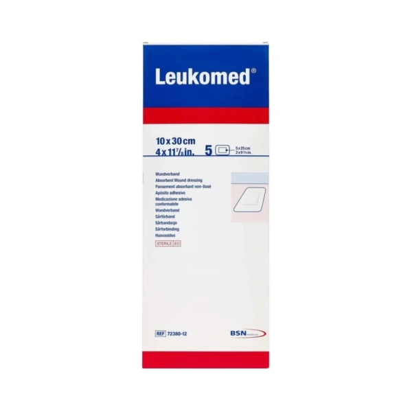 Leukoplast leukomed 10x30cm – 5 stk