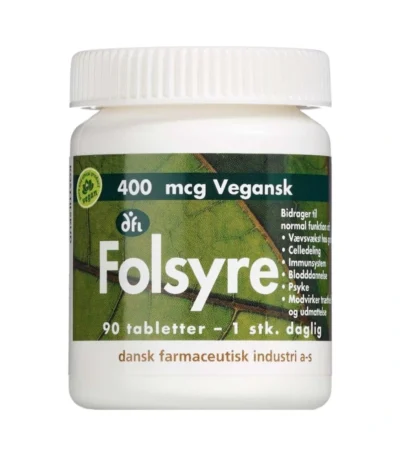 Grønne Vitaminer Folsyre 400 µg – 90 stk