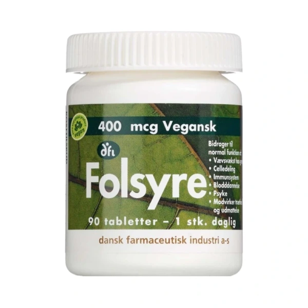 Grønne Vitaminer Folsyre 400 µg – 90 stk