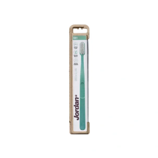Jordan Green Clean Soft Tandbørste – 1 stk