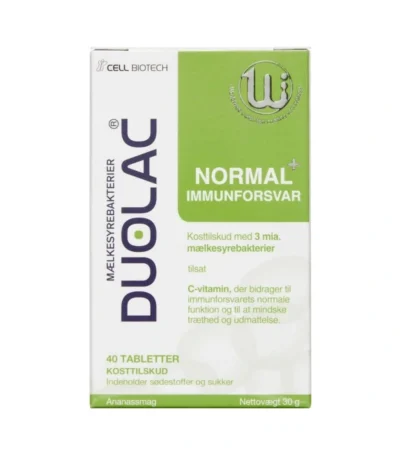 Duolac Normal + Immunforsvar – 40 stk