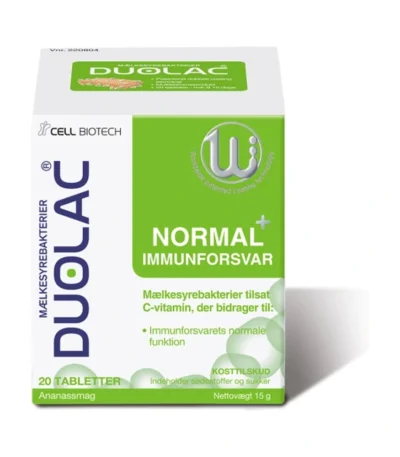 Duolac Normal + Immunforsvar – 20 stk