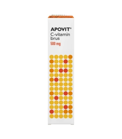 APOVIT C-vitamin Stærk Brus Appelsinsmag – 20 stk