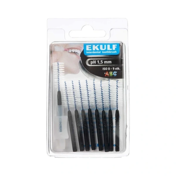 EKULF ph Mellemrumsbørster Sort 1,50 mm – 1 stk