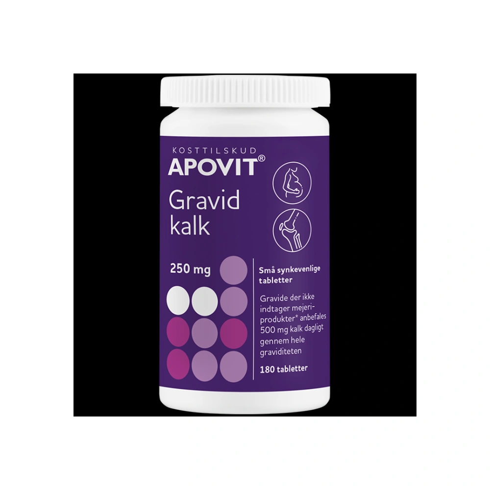 APOVIT Gravid Kalk 250 mg – 180 stk