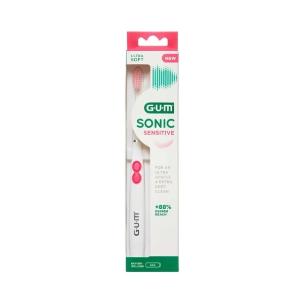 GUM SONIC Sensitive Ultra Soft Tandbørste – 1 stk