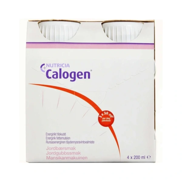 Nutricia Calogen m. Jordbærsmag – 4 x 200 ml