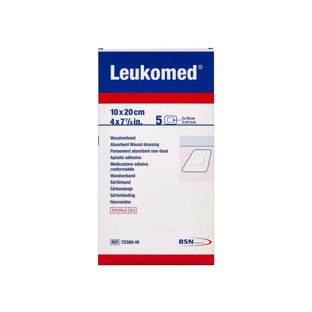 Leukoplast Leukomed 10 cm x 20 cm - 5 stk