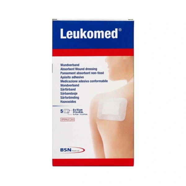 Leukoplast Leukomed 8x15cm – 5 stk