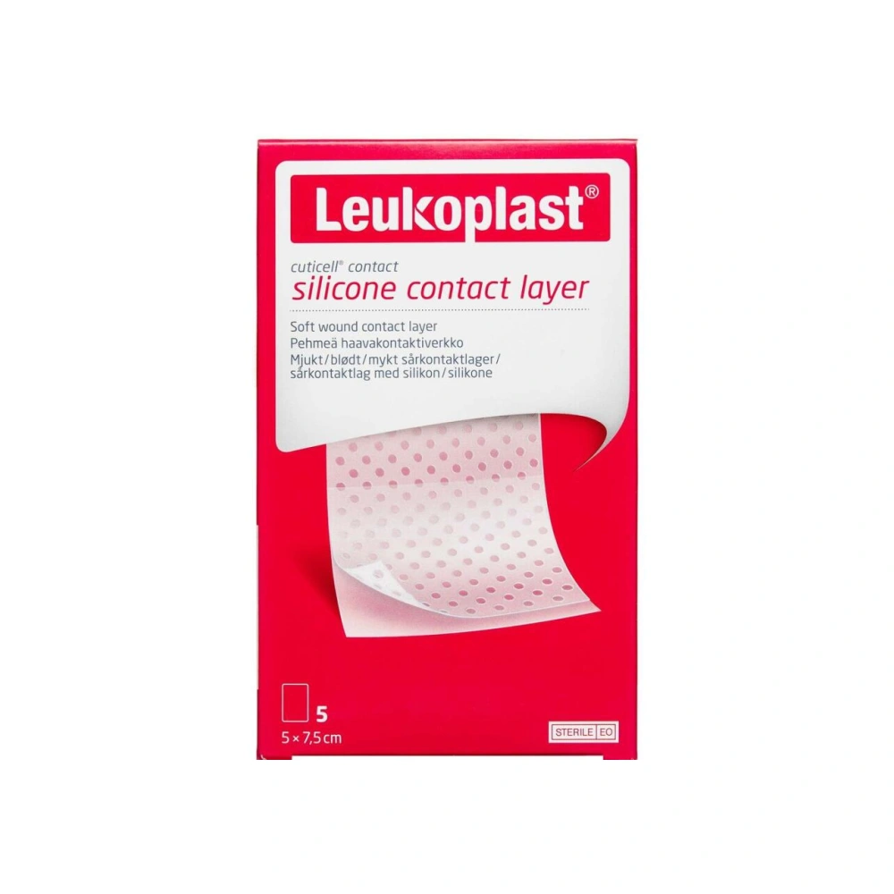 Leukoplast Sårkontaktlag 5 x 7,5 cm – 5 stk