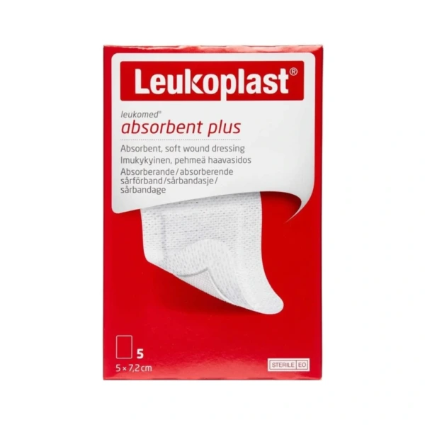 Leukoplast Leukomed 5 x 7,2 cm Sårbandage – 5 stk