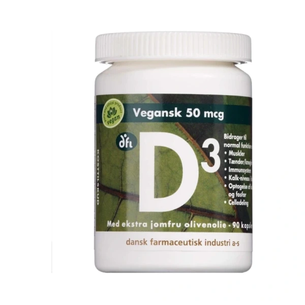 Grønne Vitaminer D3-Vitamin Vegansk 50 µg – 1 stk