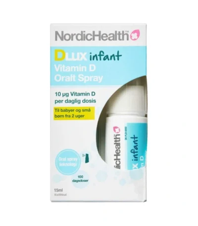 NordicHealth DLUX D400 Infant D-vitamin Spray 10 µg – 15 ml