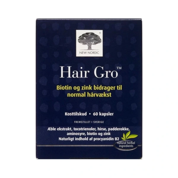 New Nordic Hair Gro – 60 stk