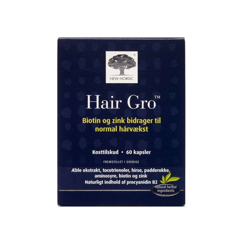 New Nordic Hair Gro – 60 stk