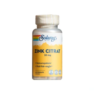 Solaray Zink Citrat – 60 stk