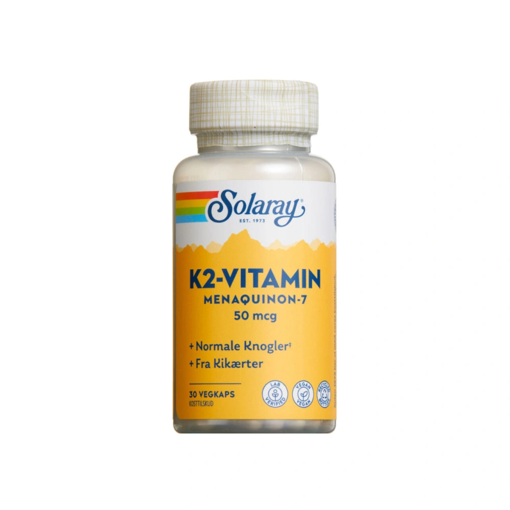 Solaray K2-Vitamin - 30 stk