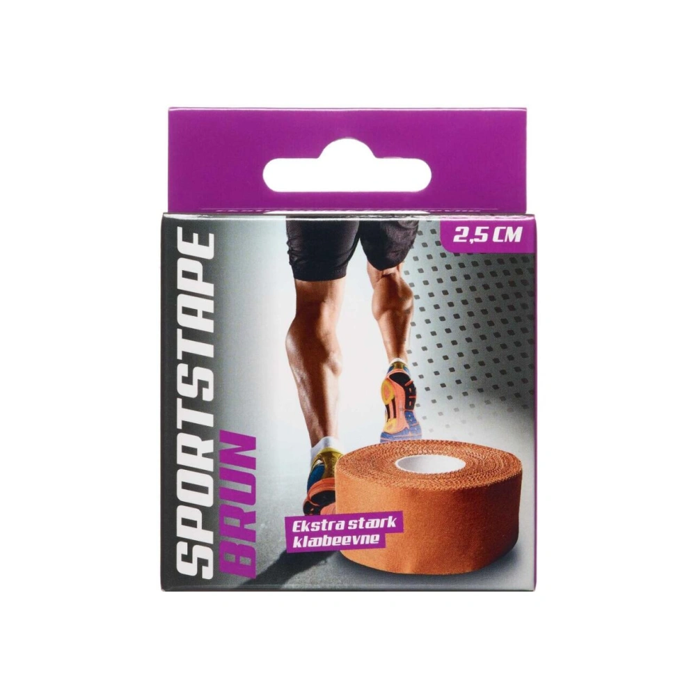 Jasper Brun Sportstape 2,5cm x 10m - 10M x 2,5CM