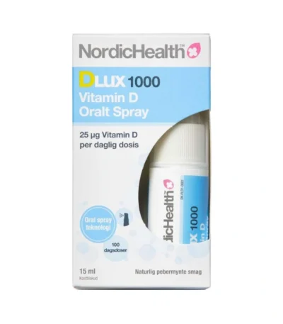 NordicHealth DLux 1000 D-vitamin Spray 25 µg - 1 stk