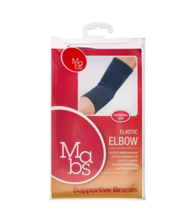Mabs Støttebind Albuebandage Sort – 1 stk