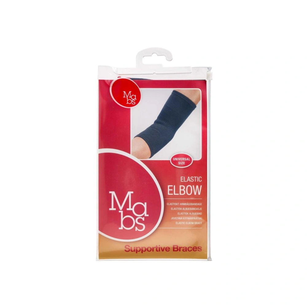 Mabs Støttebind Albuebandage Sort – 1 stk