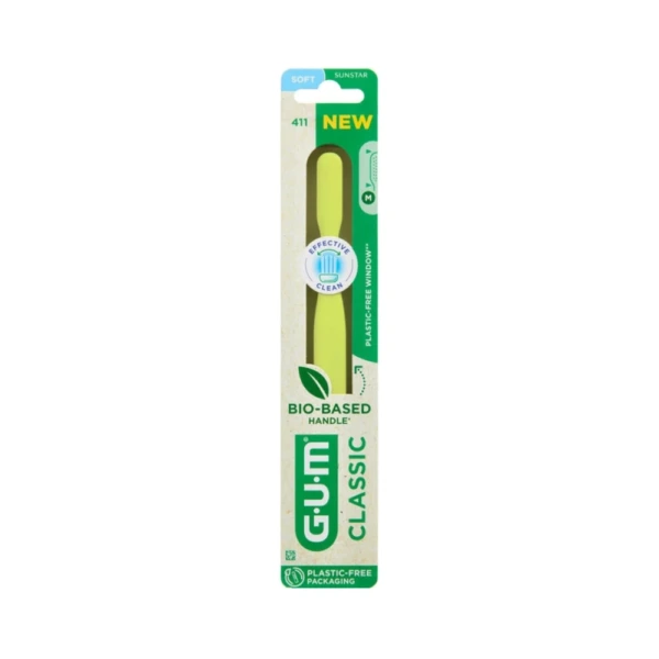 GUM CLASSIC Tandbørste 411 Soft – 1 stk